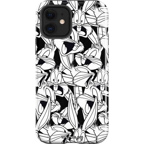 Looney Tunes Bugs Bunny Super Sized Pattern iPhone 12 Impact Case