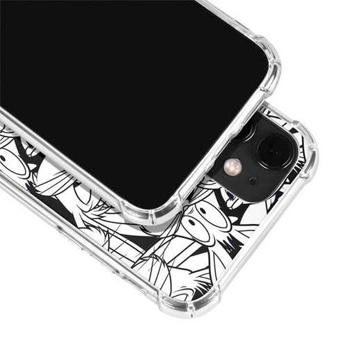 Looney Tunes Bugs Bunny Super Sized Pattern iPhone 12 Mini Clear Case