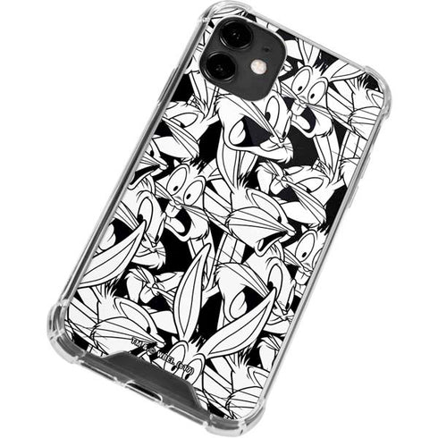 Looney Tunes Bugs Bunny Super Sized Pattern iPhone 12 Mini Clear Case