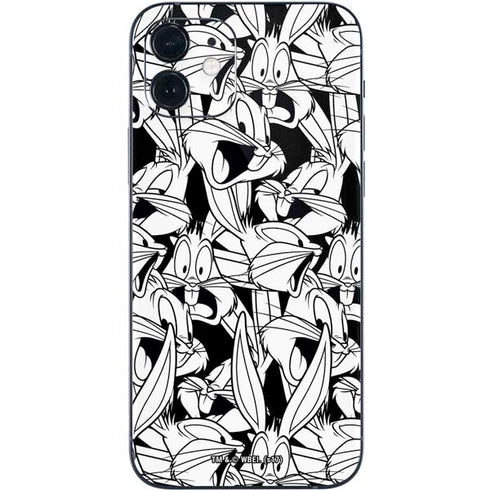Looney Tunes Bugs Bunny Super Sized Pattern iPhone 12 Mini Skin
