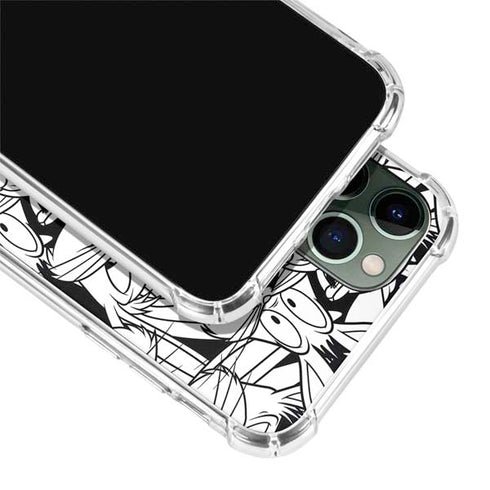 Looney Tunes Bugs Bunny Super Sized Pattern iPhone 12 Pro Clear Case