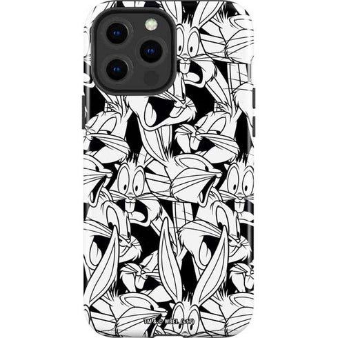 Looney Tunes Bugs Bunny Super Sized Pattern iPhone 13 Pro Max Impact Case