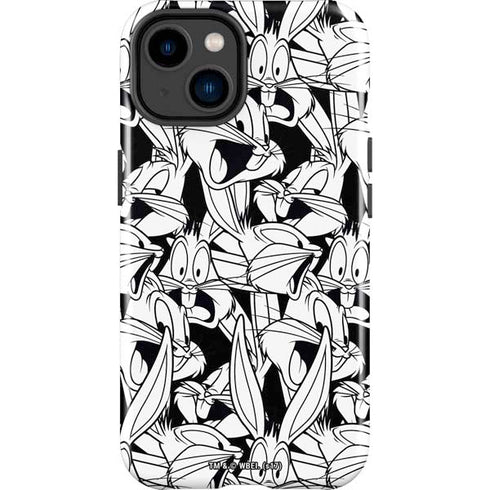 Looney Tunes Bugs Bunny Super Sized Pattern iPhone 14 Plus Impact Case