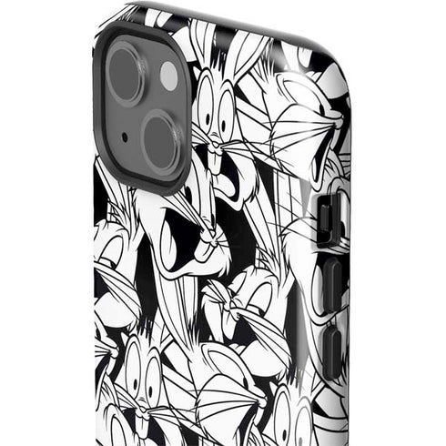 Looney Tunes Bugs Bunny Super Sized Pattern iPhone 14 Plus Impact Case