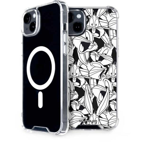 Looney Tunes Bugs Bunny Super Sized Pattern iPhone 15 Plus MagSafe Case