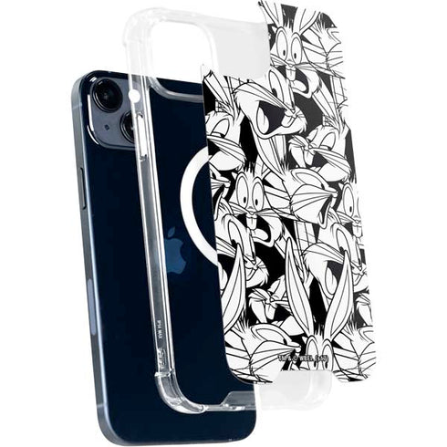 Looney Tunes Bugs Bunny Super Sized Pattern iPhone 14 Plus MagSafe Case