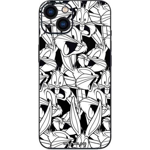Looney Tunes Bugs Bunny Super Sized Pattern iPhone 15 Plus Skin