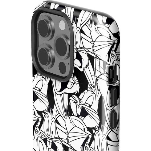 Looney Tunes Bugs Bunny Super Sized Pattern iPhone 14 Pro Impact Case