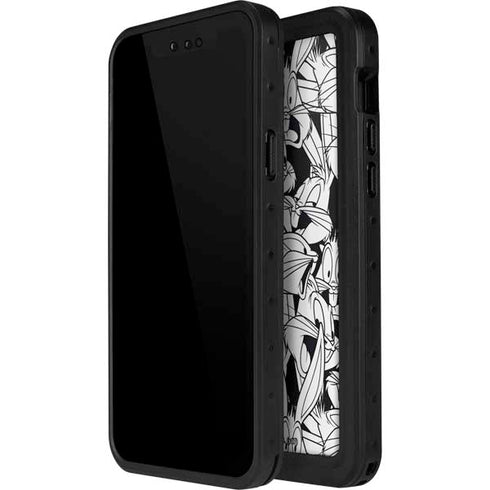 Looney Tunes Bugs Bunny Super Sized Pattern iPhone 14 Pro Max Waterproof Case