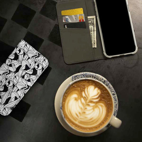 Looney Tunes Bugs Bunny Super Sized Pattern iPhone 15 Pro Folio Case