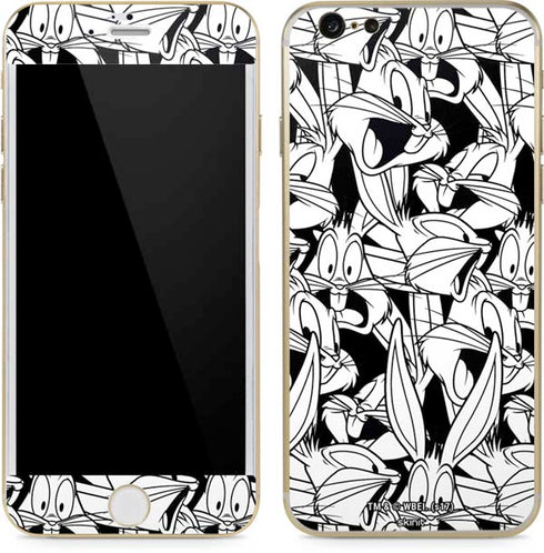 Looney Tunes Bugs Bunny Super Sized Pattern iPhone 6/6s Skin