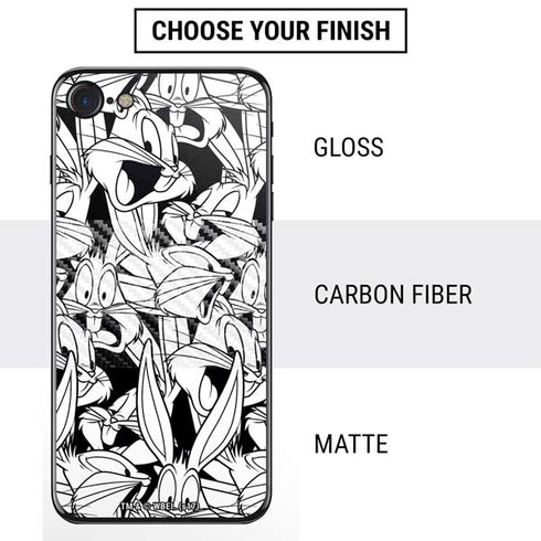 Looney Tunes Bugs Bunny Super Sized Pattern iPhone SE (2nd & 3rd Gen) Skin
