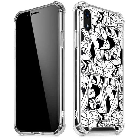 Looney Tunes Bugs Bunny Super Sized Pattern iPhone XR Clear Case