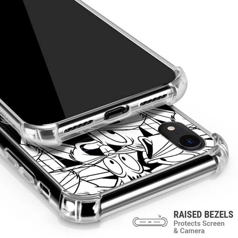 Looney Tunes Bugs Bunny Super Sized Pattern iPhone XR Clear Case