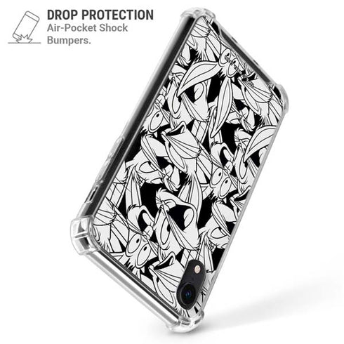 Looney Tunes Bugs Bunny Super Sized Pattern iPhone XR Clear Case