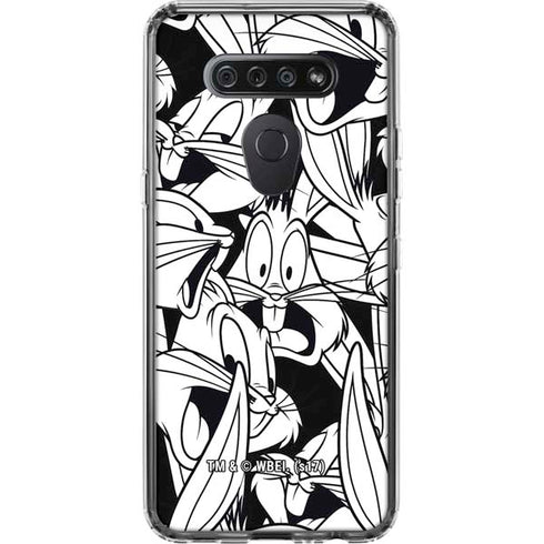 Looney Tunes Bugs Bunny Super Sized Pattern LG K51/Q51 Clear Case