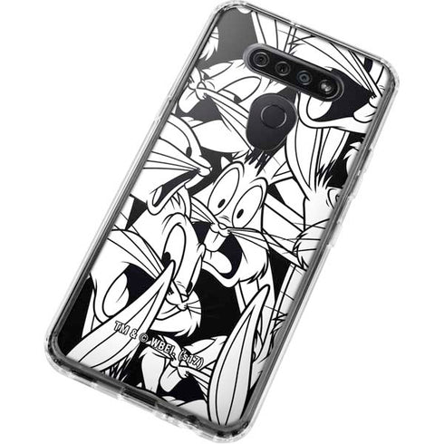 Looney Tunes Bugs Bunny Super Sized Pattern LG K51/Q51 Clear Case