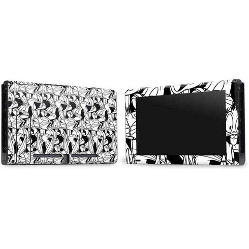 Looney Tunes Bugs Bunny Super Sized Pattern Nintendo Switch Bundle Skin