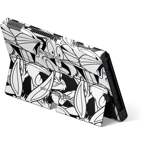 Looney Tunes Bugs Bunny Super Sized Pattern Nintendo Switch OLED (2021) Skin