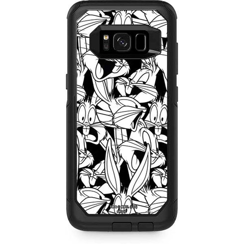 Looney Tunes Bugs Bunny Super Sized Pattern Otterbox Commuter Galaxy Skin