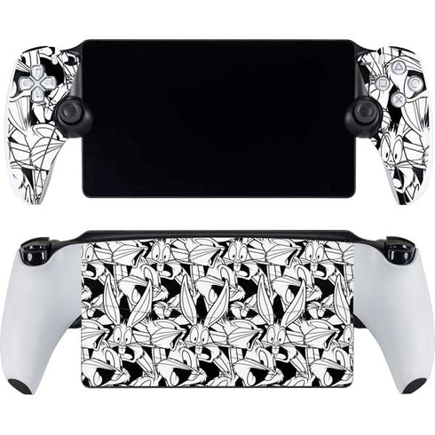 Looney Tunes Bugs Bunny Super Sized Pattern PlayStation Portal Remote Player Skin