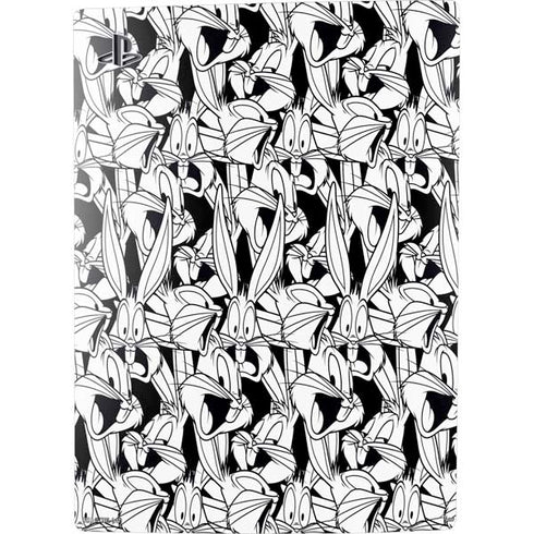 Looney Tunes Bugs Bunny Super Sized Pattern PS5 Digital Edition Console Skin