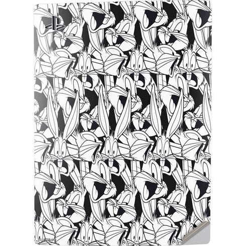 Looney Tunes Bugs Bunny Super Sized Pattern PS5 Digital Edition Console Skin