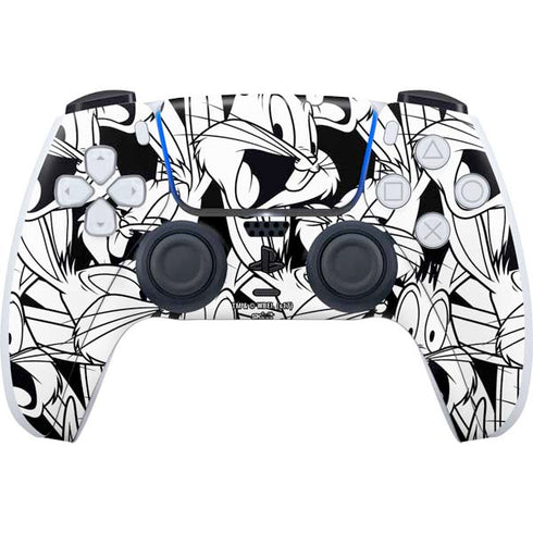 Looney Tunes Bugs Bunny Super Sized Pattern PS5 Controller Skin