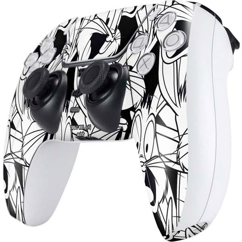 Looney Tunes Bugs Bunny Super Sized Pattern PS5 Controller Skin