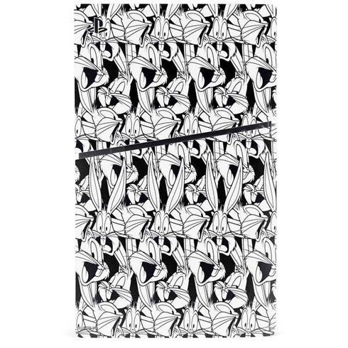 Looney Tunes Bugs Bunny Super Sized Pattern PS5 Slim Disk Console Skin