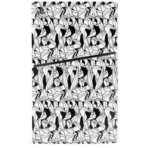 Looney Tunes Bugs Bunny Super Sized Pattern PS5 Slim Digital Edition Bundle Skin