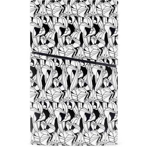 Looney Tunes Bugs Bunny Super Sized Pattern PS5 Slim Digital Edition Console Skin