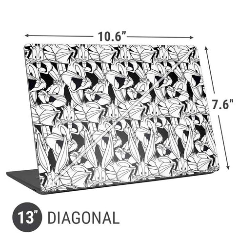 Looney Tunes Bugs Bunny Super Sized Pattern Universal Laptop 13in (10.6 x 7.6in) Skin
