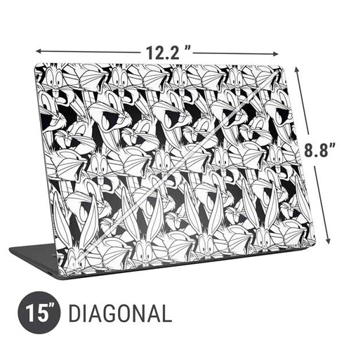 Looney Tunes Bugs Bunny Super Sized Pattern Universal Laptop 15in (12.2 x 8.8in) Skin