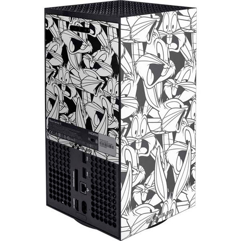 Looney Tunes Bugs Bunny Super Sized Pattern Xbox Series X Console Skin