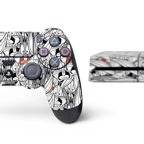 Looney Tunes Bugs Bunny Super Sized PS4 Console and Controller Bundle Skin