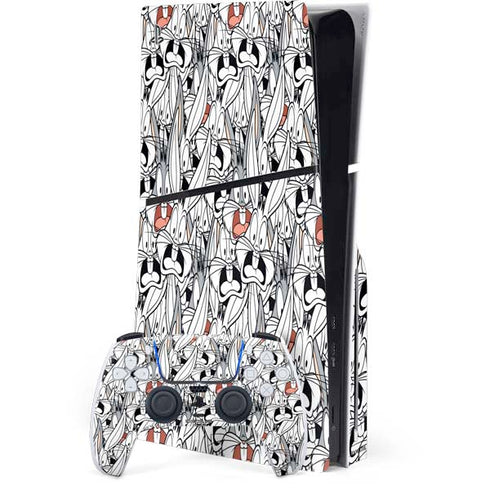 Looney Tunes Bugs Bunny Super Sized PS5 Slim Disk Bundle Skin
