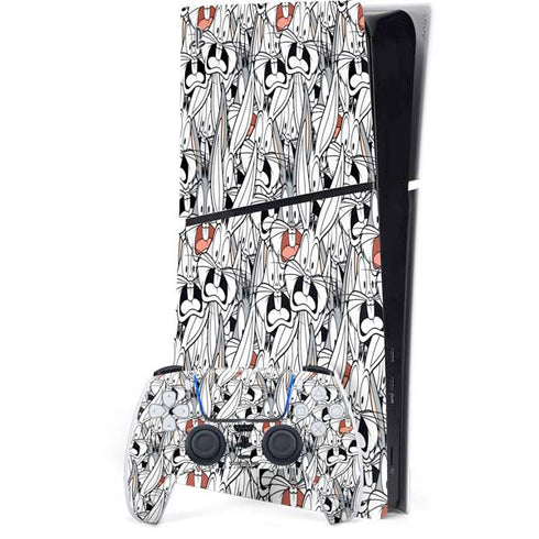 Looney Tunes Bugs Bunny Super Sized PS5 Slim Digital Edition Bundle Skin