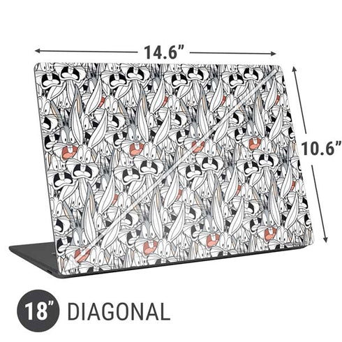 Looney Tunes Bugs Bunny Super Sized Universal Laptop 18in (14.6 x 10.6in) Skin