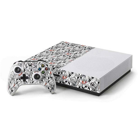 Looney Tunes Bugs Bunny Super Sized Xbox One S Console and Controller Bundle Skin