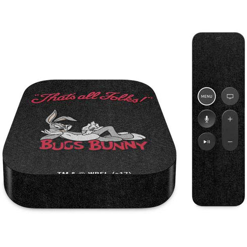 Looney Tunes Bugs Bunny Thats All Folks Apple TV Skin