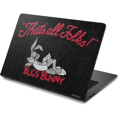 Looney Tunes Bugs Bunny Thats All Folks Dell Chromebook Skin