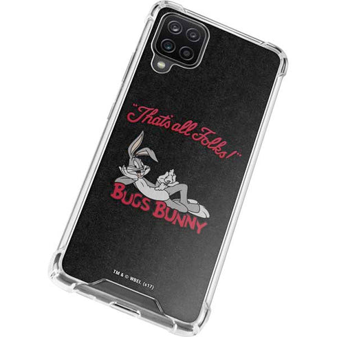 Looney Tunes Bugs Bunny Thats All Folks Galaxy A12 Clear Case