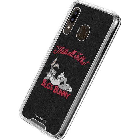 Looney Tunes Bugs Bunny Thats All Folks Galaxy A30 Clear Case