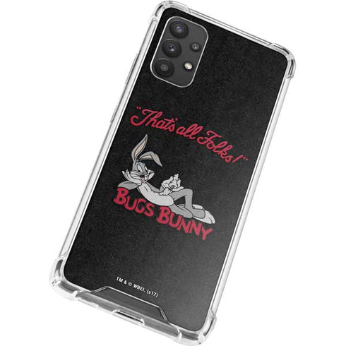 Looney Tunes Bugs Bunny Thats All Folks Galaxy A32 5G Clear Case