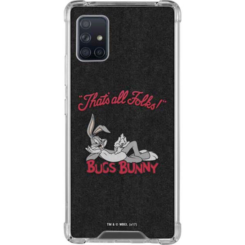 Looney Tunes Bugs Bunny Thats All Folks Galaxy A51 5G Clear Case
