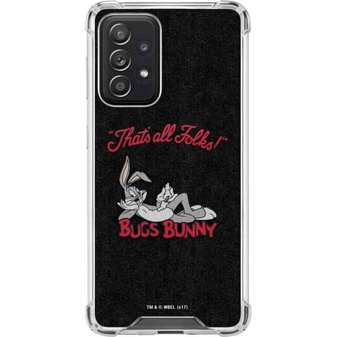 Looney Tunes Bugs Bunny Thats All Folks Galaxy A52 5G Clear Case