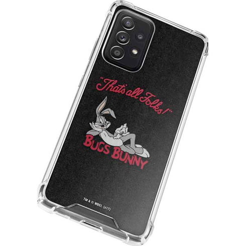 Looney Tunes Bugs Bunny Thats All Folks Galaxy A52 5G Clear Case