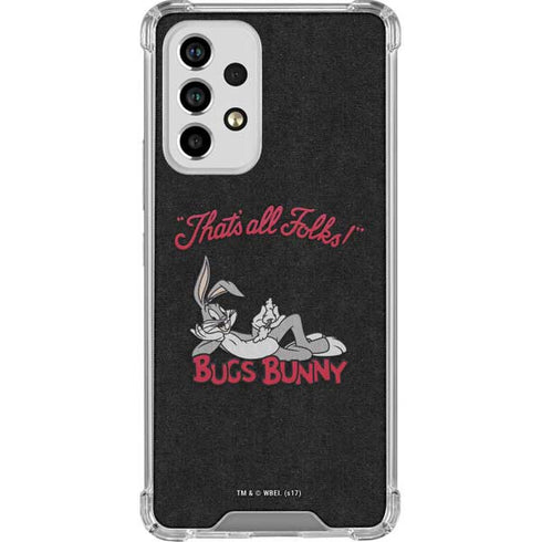 Looney Tunes Bugs Bunny Thats All Folks Galaxy A53 5G Clear Case
