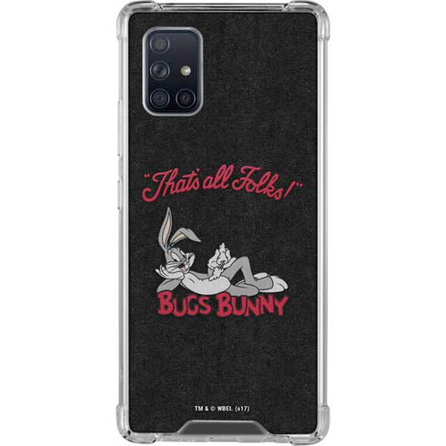 Looney Tunes Bugs Bunny Thats All Folks Galaxy A71 5G Clear Case